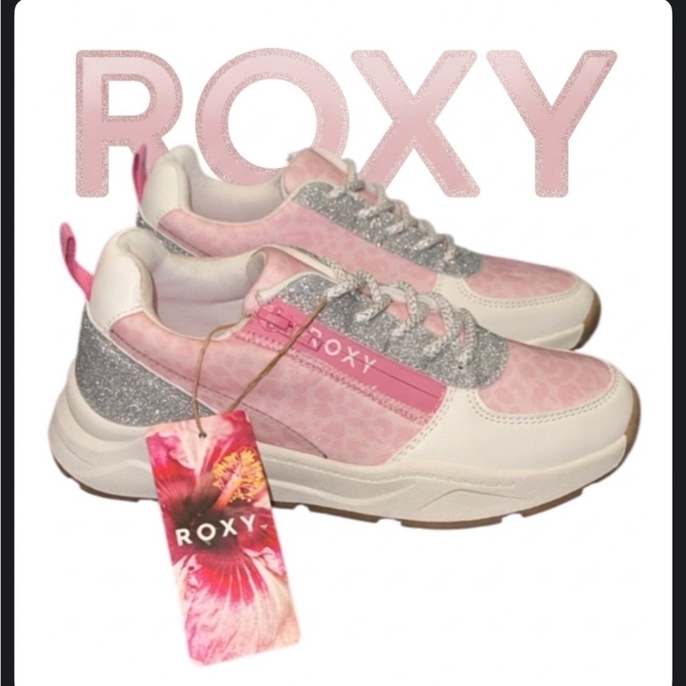 New authentic Roxy designer girls signature sneakers sz 4 display